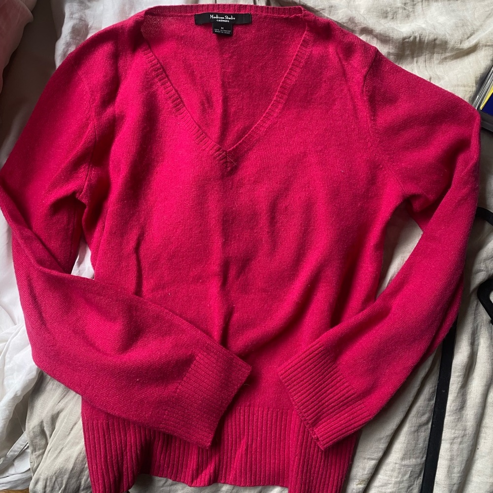 Pink cashmere sweater